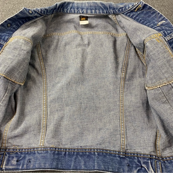 Vintage Lee Denim Jacket Made In USA Men’s Size Small- Medium - Picture 8 of 10